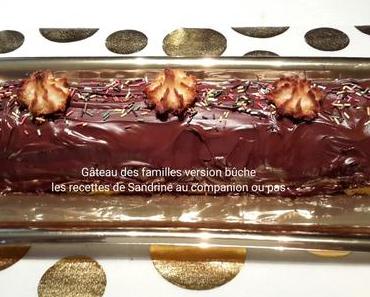 Gâteau des familles façon bûche (au companion ou autres robots)