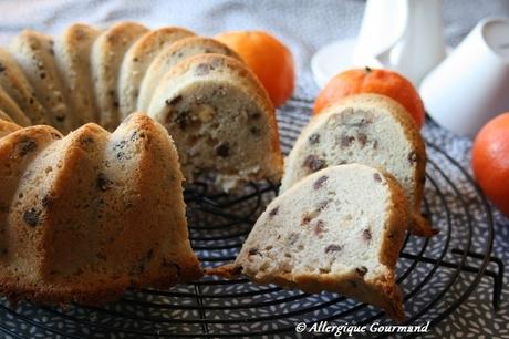 Brioche aux pépites de chocolat et noix, bio, sans oeufs, gluten, lait.......