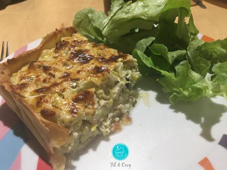 Ma quiche poireaux poulet pleine de saveurs  ♨