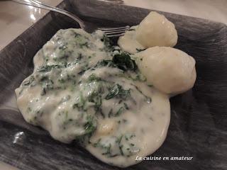 Épinards à la béchamel allégée