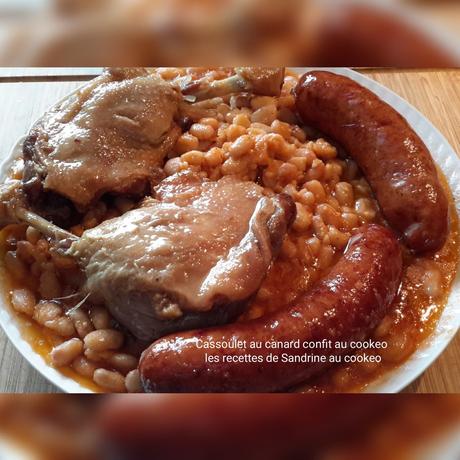 Cassoulet au confit de canard et saucisses fumées au cookeo