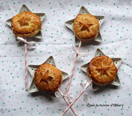 Mes pop-galettes au caramel beurre salé et noix de pécan / My pop king's galettes with pecans and caramel