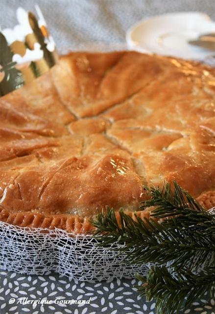 Galette des rois chocolat / poires, sans gluten, oeufs........