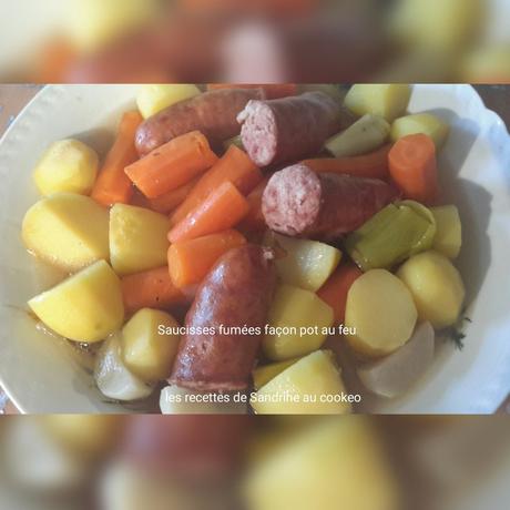 Saucisses fumées façon pot au feu au cookeo