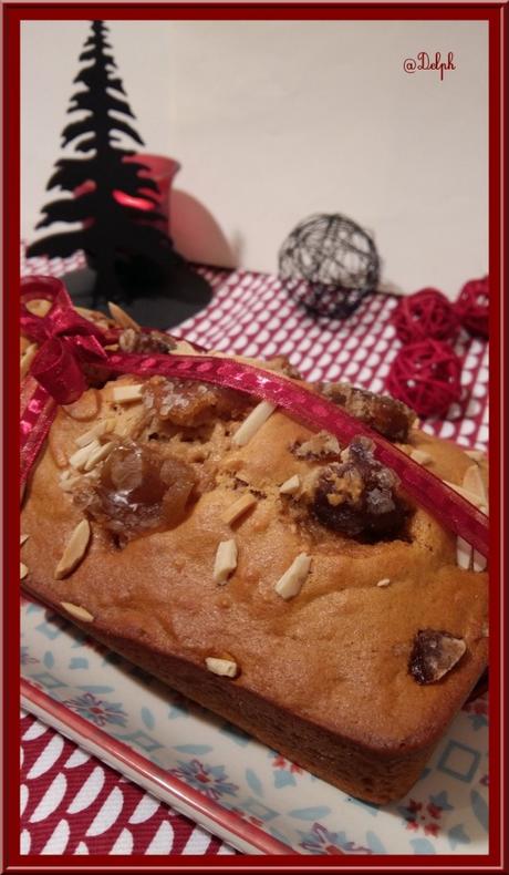 Pain d’épices aux amandes et marrons glacés