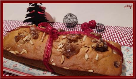 Pain d’épices aux amandes et marrons glacés