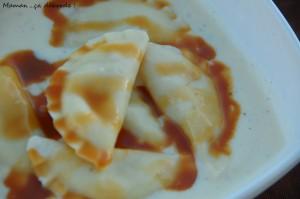 Raviolis aux pommes et au caramel beurre salé