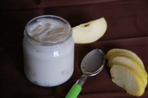 Yaourt aux pommes caramélisées