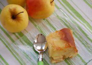 Gâteau invisible aux pommes