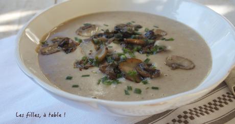 Velouté de châtaignes et champignons