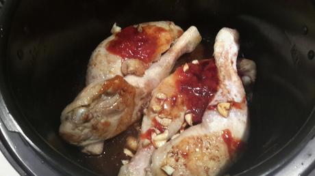 Poulet au vinaigre balsamique et au miel au cookeo