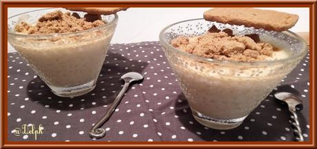 Riz au lait à la pâte de spéculoos