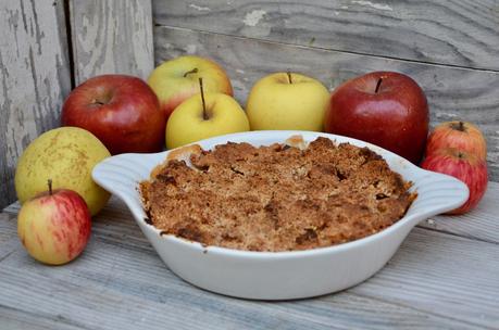 Crumble pommes-noisettes