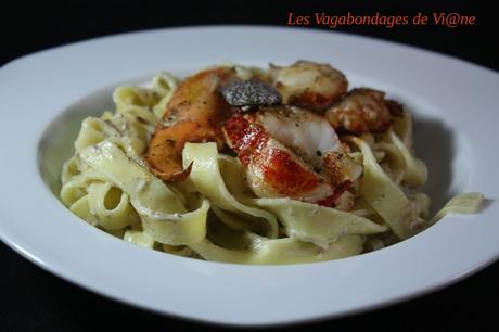 Tagliatelles à la truffe et au homard