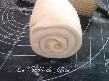 Pâte feuilletée en escargot