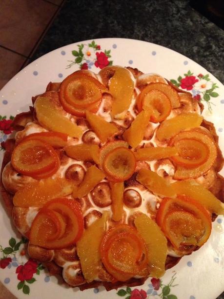 Tarte meringuée à l'orange