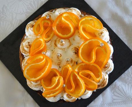 Tarte meringuée à l'orange