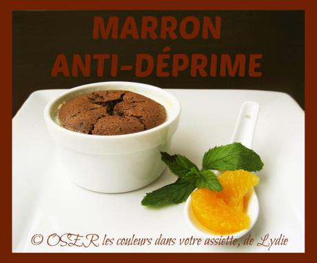 Soufflé au chocolat noir et filets d’orange