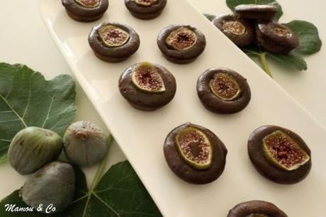 Bouchées fondantes au chocolat, figues et fève tonka