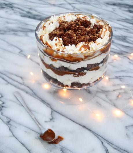 Trifle Caramel Brownie Vanille et Pralin 