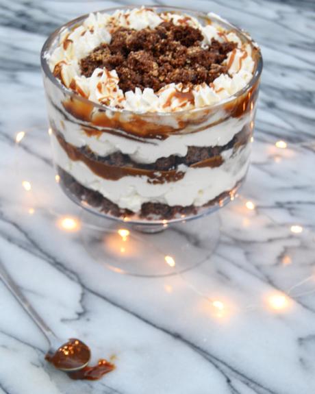 Trifle Caramel Brownie Vanille et Pralin 