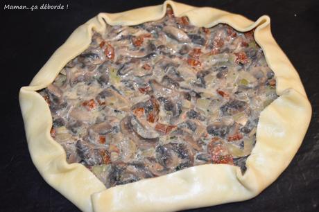 Tarte rustique aux champignons1