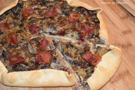 Tarte rustique aux champignons