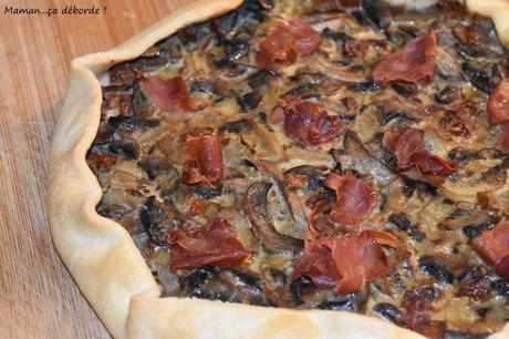 Tarte rustique aux champignons