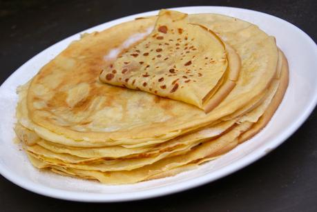 Crêpes aux zestes d'oranges