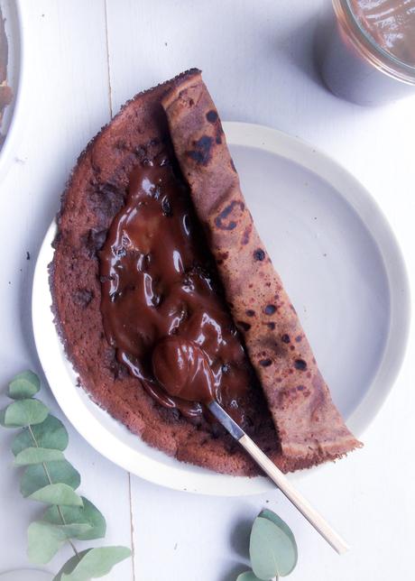 Crêpes à la farine de sarrasin au cacao