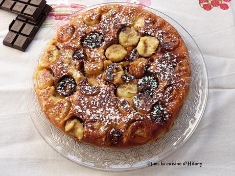 Le fameux gâteau à la poêle version banane et chocolat / My famous pan cake: the banana and chocolate version