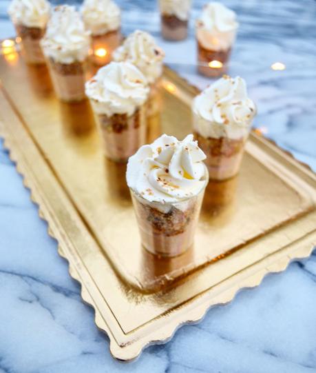 Verrine Mousse Chocolat, Pralin et vanille 