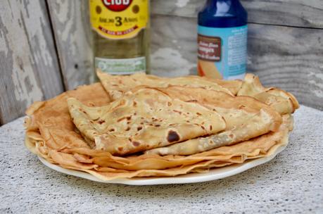 Crêpes à la fleur d'oranger et au rhum