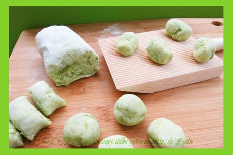 Gnocchi maison au pesto de roquette et noisettes