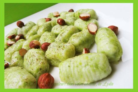 Gnocchi maison au pesto de roquette et noisettes