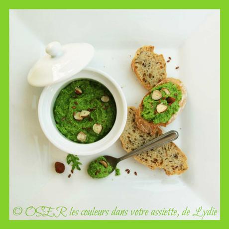 Pesto de roquette aux noisettes