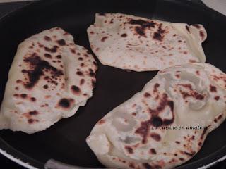 Naans aux champignons et curcuma