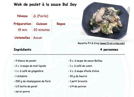 Wok de poulet à la sauce Bal Soy ♨