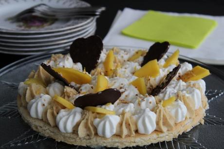 Dacquoise, spéculoos, mangue