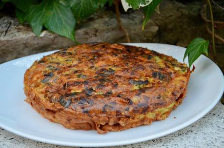 Quiche sans pâte poireau-chèvre