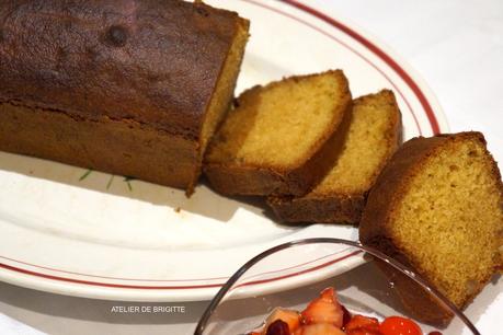 Cake aux écorces de citron confit et citron