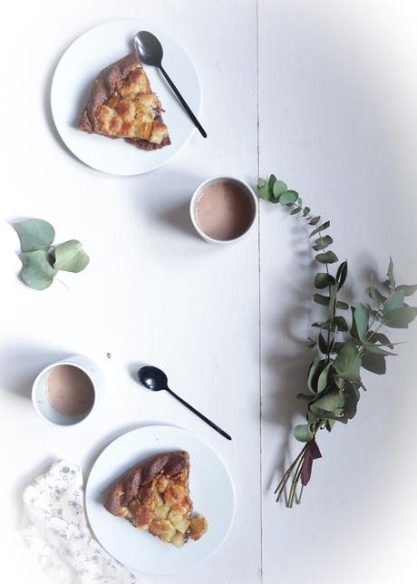 Tarte rustique poires & chocolat