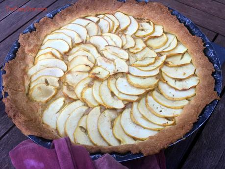 Tarte aux pommes au caramel beurre salé