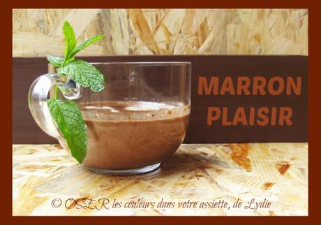 Chocolat chaud à la menthe et copeaux de chocolat noir