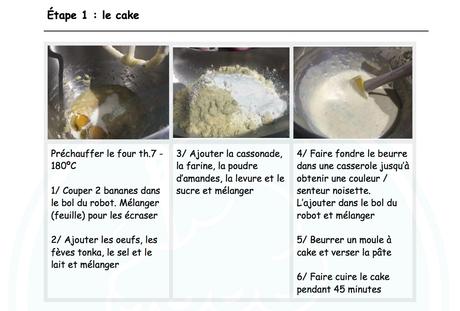 Cake croustillant banane tonka ♨