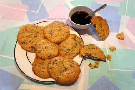 Cookies au chocolat, tendres et fondants