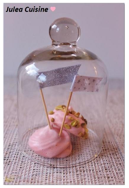 Meringues à l'eau de rose et à la pistache ♥-[ Valentine's Day]-♥