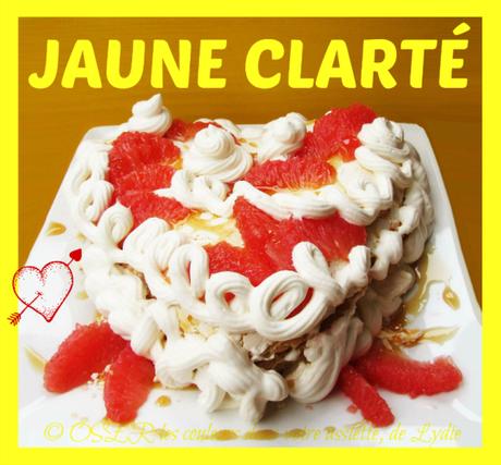 « Pavlova » aux agrumes et Chantilly maison… toute de rose et de blanc vêtue… pour la Saint Valentin !…