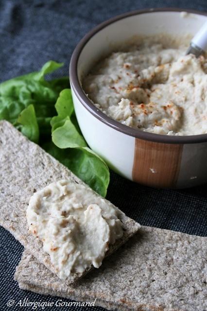 Houmous d'haricots blancs, Bio, sans gluten, oeufs.....