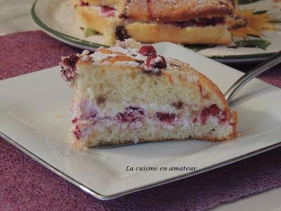 Gâteau mascarpone framboise facile